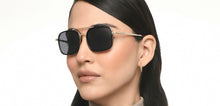 Load image into Gallery viewer, Gold Rectangle Full Rim Unisex Sunglasses by Vincent Chase-215945