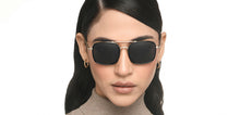 Load image into Gallery viewer, Gold Rectangle Full Rim Unisex Sunglasses by Vincent Chase-215945