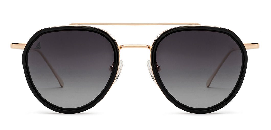Black Aviator Full Rim Unisex Sunglasses by Vincent Chase Online-209321