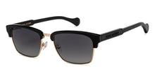 Load image into Gallery viewer, Black Clubmaster Full Rim Unisex Sunglasses by John Jacobs-216889