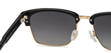 Load image into Gallery viewer, Black Clubmaster Full Rim Unisex Sunglasses by John Jacobs-216889