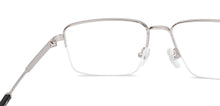 Load image into Gallery viewer, Black Silver Rectangle Half Rim Unisex Eyeglasses by Lenskart STUDIO-224351