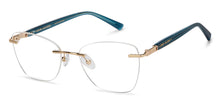 Load image into Gallery viewer, Gold Rectangle Rimless Unisex Eyeglasses by John Jacobs-213469
