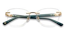 Load image into Gallery viewer, Gold Rectangle Rimless Unisex Eyeglasses by John Jacobs-213469
