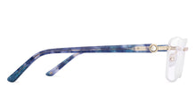 Load image into Gallery viewer, Blue Rectangle Rimless Unisex Eyeglasses by John Jacobs-225403