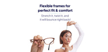 Load image into Gallery viewer, Blue Rectangle Full Rim Unisex Eyeglasses by Lenskart Air-210168