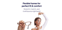 Load image into Gallery viewer, Black Rectangle Full Rim Unisex Eyeglasses by John Jacobs-211284