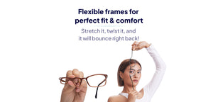 Blue Rectangle Full Rim Unisex Eyeglasses by Lenskart Air-210168