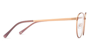 Gold Round Full Rim Unisex Eyeglasses by John Jacobs Online-205306
