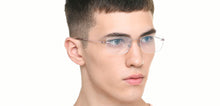 Load image into Gallery viewer, Gold Cat Eye Rimless Women Eyeglasses by Lenskart Air-222532