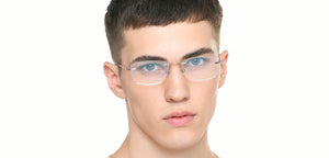 Gold Cat Eye Rimless Women Eyeglasses by Lenskart Air-222532