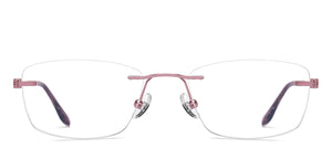 Gold Cat Eye Rimless Women Eyeglasses by Lenskart Air-222532