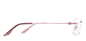 Gold Cat Eye Rimless Women Eyeglasses by Lenskart Air-222532