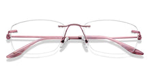 Load image into Gallery viewer, Gold Cat Eye Rimless Women Eyeglasses by Lenskart Air-222532