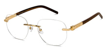 Load image into Gallery viewer, Brown Square Rimless Unisex Eyeglasses by John Jacobs-212844