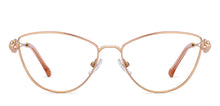 Load image into Gallery viewer, Gold Pink Cat Eye Full Rim Women Eyeglasses by Lenskart STUDIO-224364