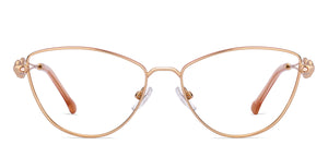Gold Pink Cat Eye Full Rim Women Eyeglasses by Lenskart STUDIO-224364