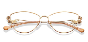 Gold Pink Cat Eye Full Rim Women Eyeglasses by Lenskart STUDIO-224364