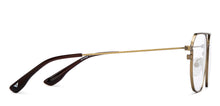 Load image into Gallery viewer, Gold Geometric Full Rim Unisex Eyeglasses by Vincent Chase Online-208212