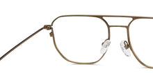Load image into Gallery viewer, Gold Geometric Full Rim Unisex Eyeglasses by Vincent Chase Online-208212