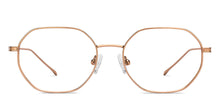 Load image into Gallery viewer, Gold Geometric Full Rim Unisex Eyeglasses by Lenskart Air-211609