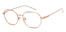 Load image into Gallery viewer, Gold Geometric Full Rim Unisex Eyeglasses by Lenskart Air-211609