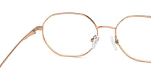 Load image into Gallery viewer, Gold Geometric Full Rim Unisex Eyeglasses by Lenskart Air-211609