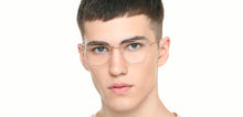 Load image into Gallery viewer, Gold Geometric Full Rim Unisex Eyeglasses by Vincent Chase-218983