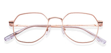 Load image into Gallery viewer, Gold Geometric Full Rim Unisex Eyeglasses by Vincent Chase-218983