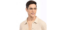 Load image into Gallery viewer, Gold Geometric Full Rim Unisex Eyeglasses by Vincent Chase Online-208212