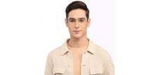 Load image into Gallery viewer, Gold Geometric Full Rim Unisex Eyeglasses by Vincent Chase Online-208212