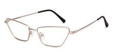 Load image into Gallery viewer, Gold Rectangle Full Rim Women Eyeglasses by Lenskart-220688