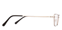 Load image into Gallery viewer, Gold Rectangle Full Rim Women Eyeglasses by Lenskart-220688
