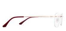 Load image into Gallery viewer, Gold Rectangle Full Rim Women Eyeglasses by Lenskart-220689