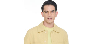 Gold Round Full Rim Unisex Eyeglasses by John Jacobs-224500