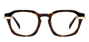 Gold Round Full Rim Unisex Eyeglasses by John Jacobs-224688