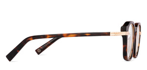 Gold Round Full Rim Unisex Eyeglasses by John Jacobs-224688