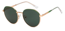 Load image into Gallery viewer, Gold Geometric Full Rim Unisex Sunglasses by Vincent Chase Online-213263