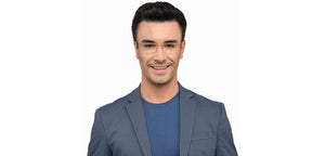 Gold Rectangle Half Rim Unisex Eyeglasses by Vincent Chase Online-207972