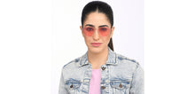 Load image into Gallery viewer, Gold Round Full Rim Women Sunglasses by John Jacobs-208082