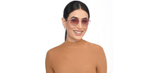 Load image into Gallery viewer, Gold Cat Eye Full Rim Women Sunglasses by John Jacobs-208087