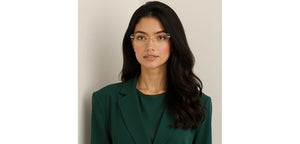 Gold Cat Eye Rimless Women Eyeglasses by Lenskart-228916
