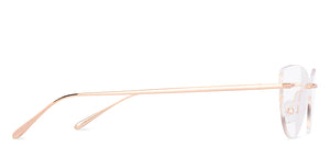 Gold Cat Eye Rimless Women Eyeglasses by Lenskart-228916
