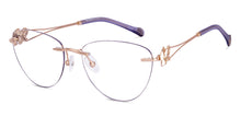 Load image into Gallery viewer, Gold Cat Eye Rimless Women Eyeglasses by Lenskart STUDIO-224348