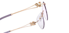 Load image into Gallery viewer, Gold Cat Eye Rimless Women Eyeglasses by Lenskart STUDIO-224348