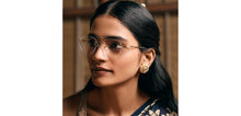 Load image into Gallery viewer, Gold Geometric Rimless Women Eyeglasses by Lenskart STUDIO-224356