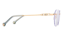 Load image into Gallery viewer, Gold Geometric Rimless Women Eyeglasses by Lenskart STUDIO-224356