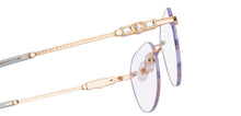 Load image into Gallery viewer, Gold Geometric Rimless Women Eyeglasses by Lenskart STUDIO-224356