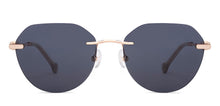 Load image into Gallery viewer, Gold Geometric Rimless Women Sunglasses by Lenskart STUDIO-226238
