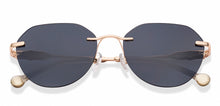 Load image into Gallery viewer, Gold Geometric Rimless Women Sunglasses by Lenskart STUDIO-226238